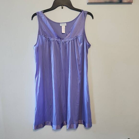 Vintage Vanity Fair Negligee Night Gown Medium M Blue - Picture 1 of 4